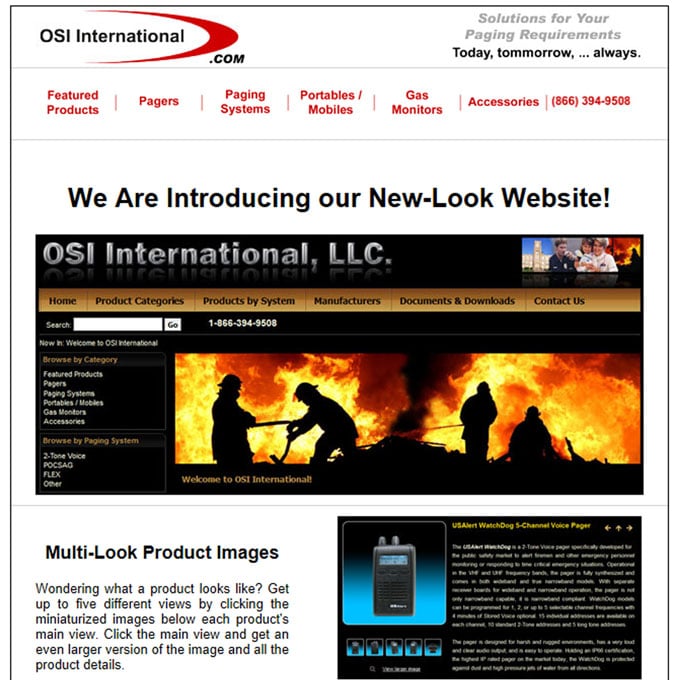 New OSI International ASP.NET Website